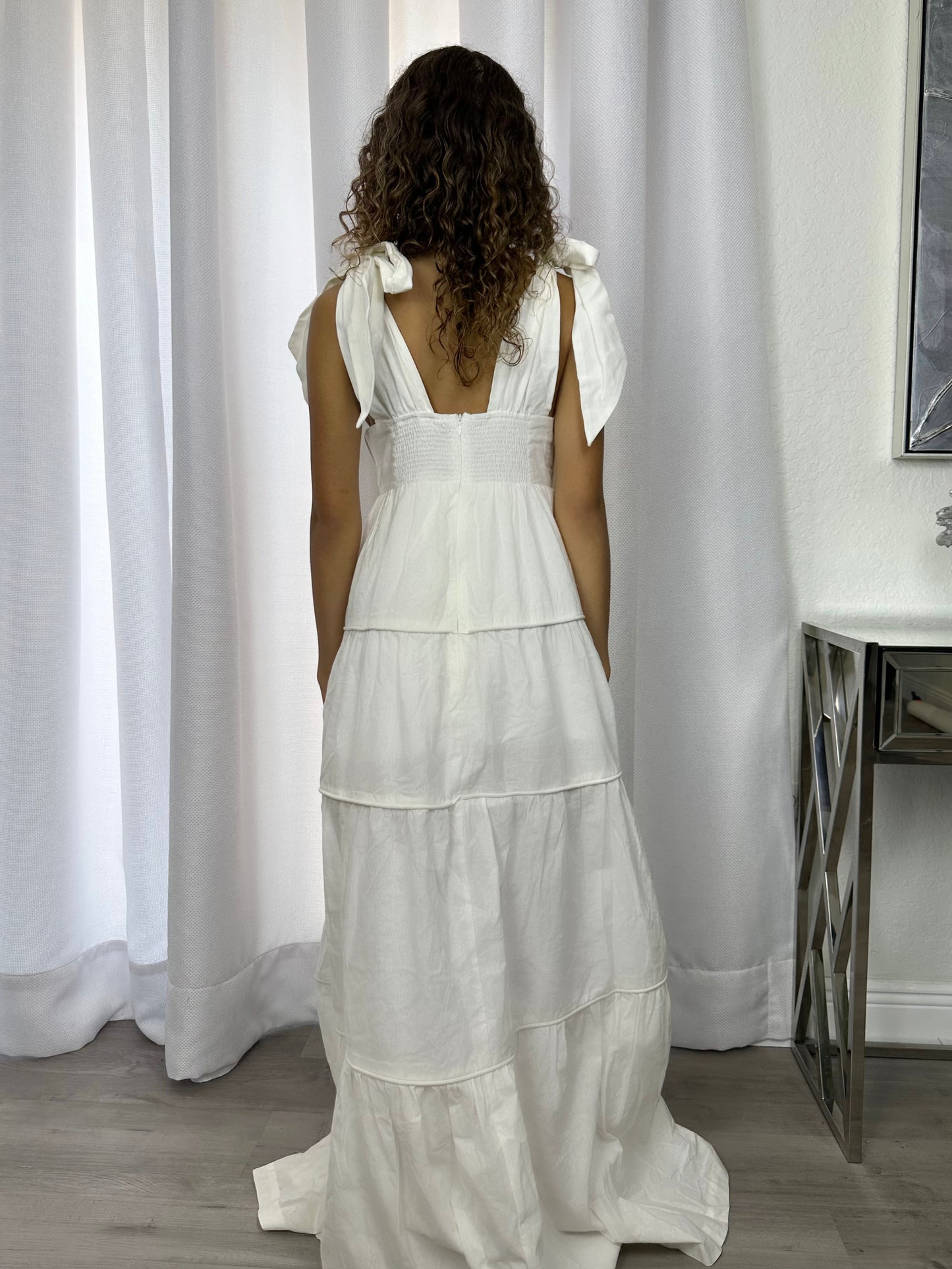 alexis linen maxi