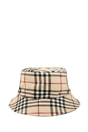 PLAID BUCKET HAT 