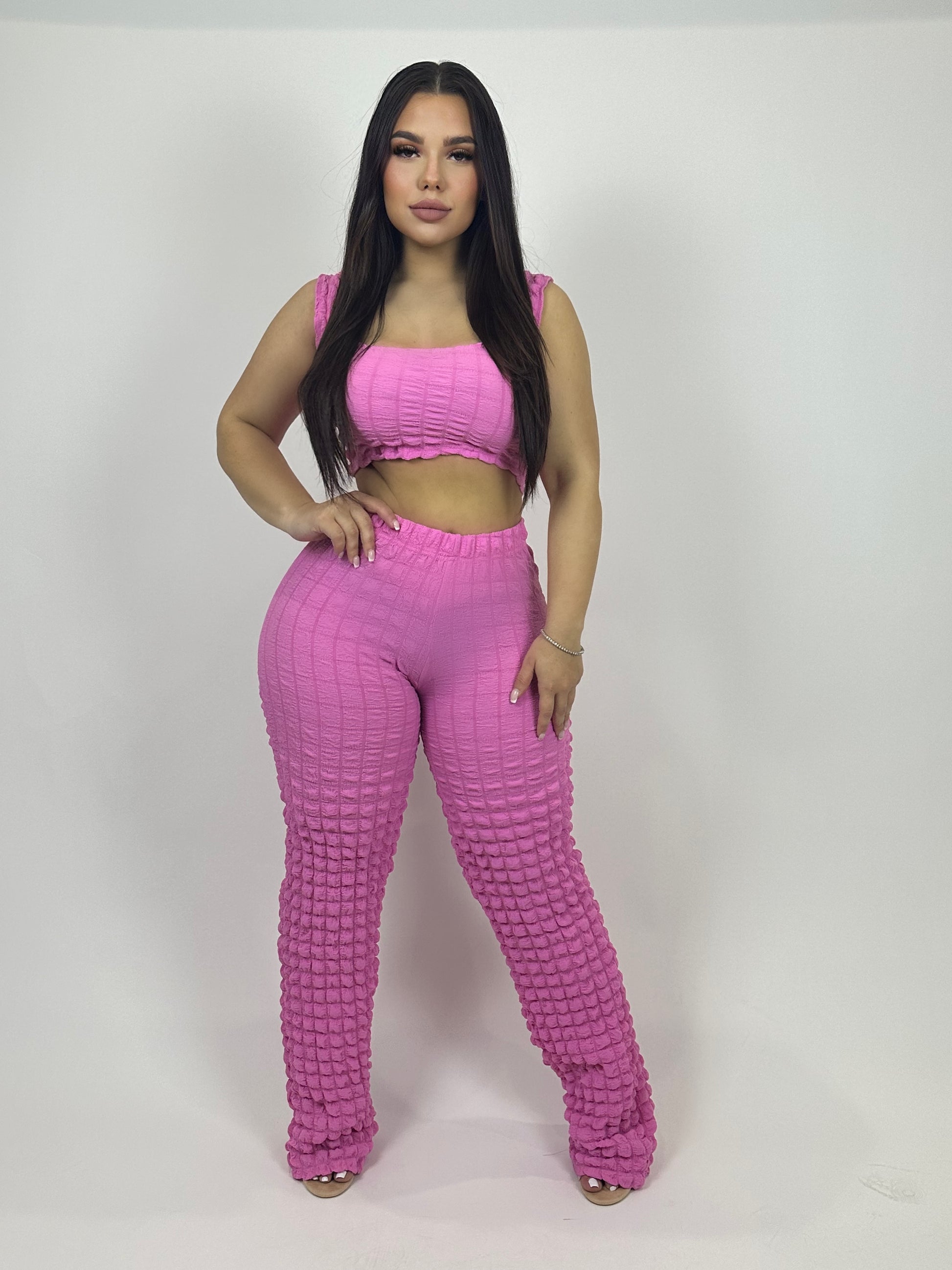 bubble gum pant set